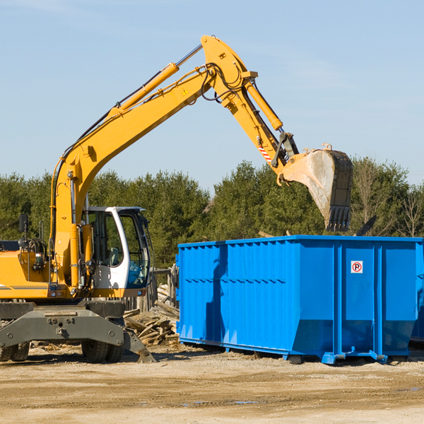 what size residential dumpster rentals are available in Meally